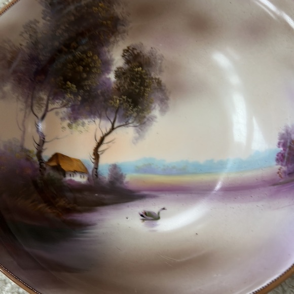 Gorgeous Vintage Noritake Hand Painted Serving Dish - Picture 6 of 14